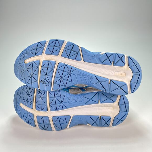 Asics Gel Contend 4 White Blue Lace Up Running Shoes T765N Women's Size 9 - Picture 8 of 10